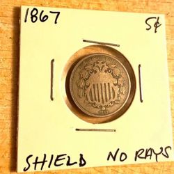 1867 Shield Nickel