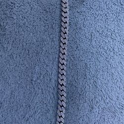 Lab Diamond VS1 Cuban Link Bracelet