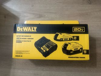 Dewalt 20v 5ah & 2ah Battery Charger Kit (new)