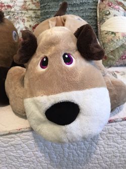 Stuffie the dog - like new - $25
