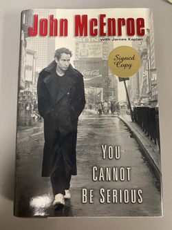 John McEnroe Signed Book