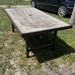 Patio Table With Umbrella Holder