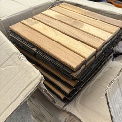 Solid Teak Wood Decking Tiles