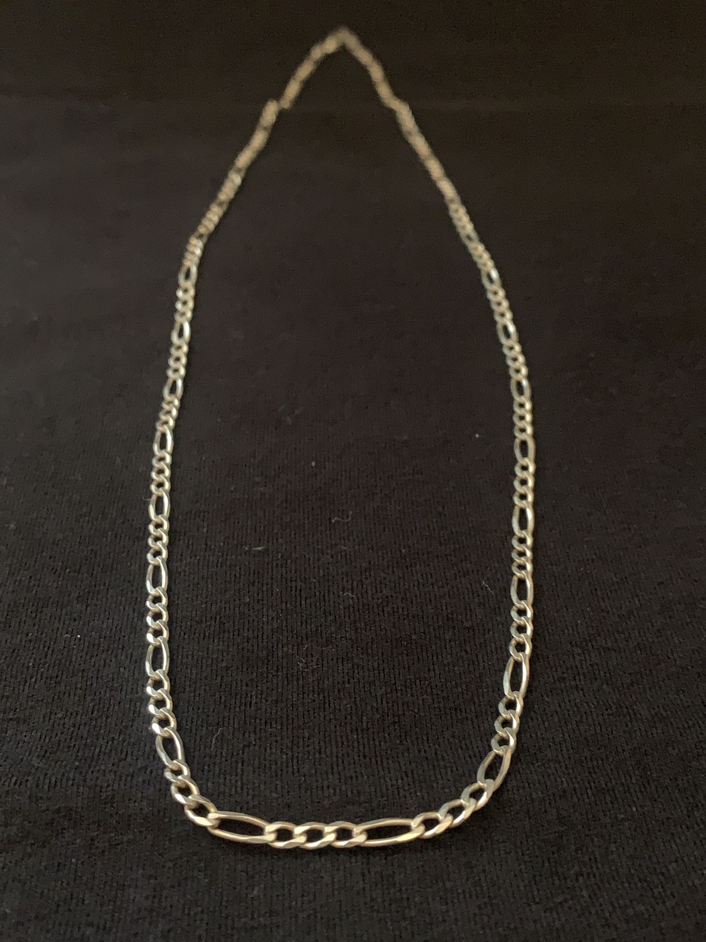 Italian Silver Figaro Chain 24”