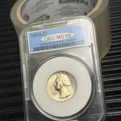 1959-D Quarter (25C) GEC MS68