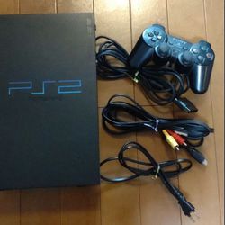 Ps2 System With Guitar hero Games