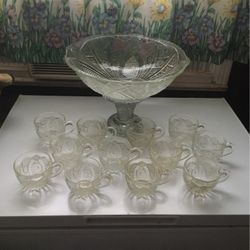 Antique Punch Bowl Set