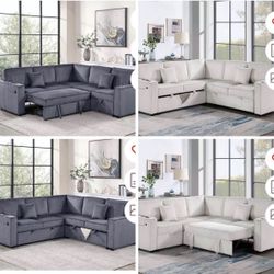 Sectional With Ottoman Set 