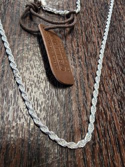 MATTEO ITALIAN STERLING SILVER ROPE CHAIN for Sale in Fairfax VA