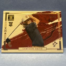 Cameron Smith Impeccable LIV Golf #65 Gold Holo Rookie Card. #1 of 10!