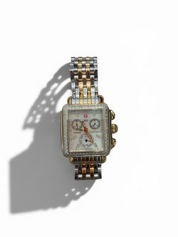 MICHELE Deco Diamond Chronograph women’s watch,
