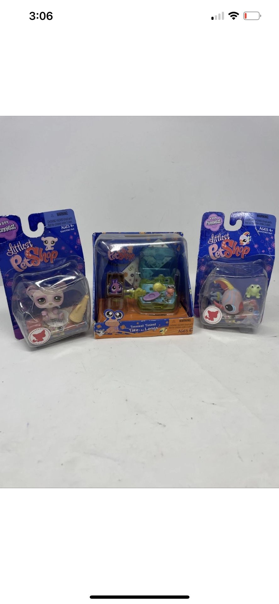Littlest Pet Shop Teeniest Tiniest Take-A-Longs 2008 Collection Crab W/884 - 899