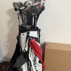 Complete Men’s Golf Club Set – TaylorMade / Ping / Nike – Stand Bag