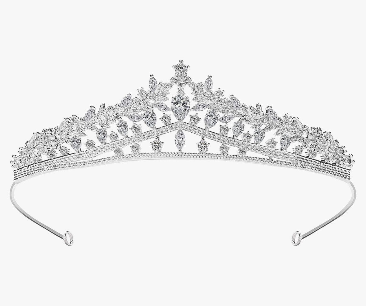 Wedding Crown Silver Color