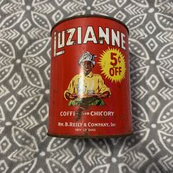 Rare Antique Luizanne Coffee Tin 