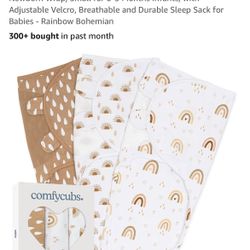 Velcro Swaddle for Baby 0-3 Month