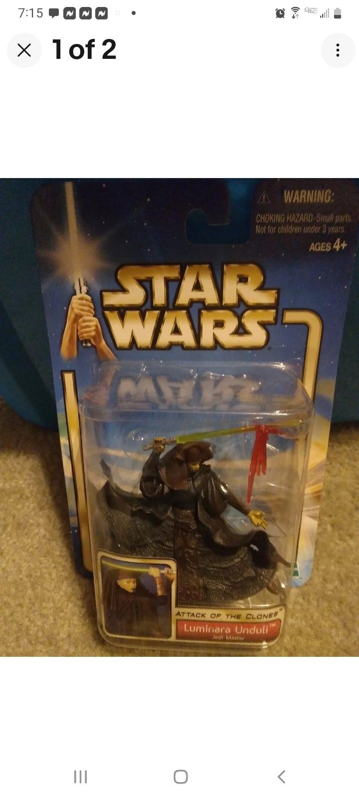 Star Wars Attack Of The Clones Luminara Unduli Action Figure 2002 Hasbro