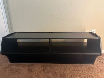 Modern Black Wall Mounted Floating TV Console