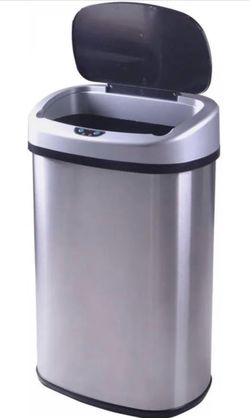 New in Box Stainless Steel Sensor Trash Can