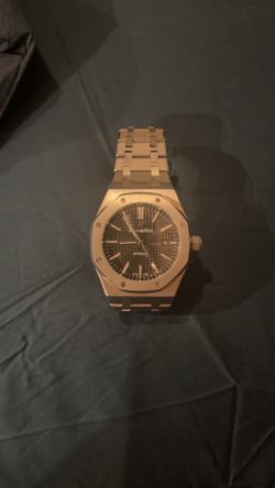 silver black face 1:1 ap watch automatic