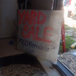 Yard Sale Today And Tomorrow 