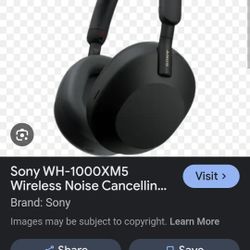 Sony WH1000XM5 Wireless Noise Canceling Headphones 