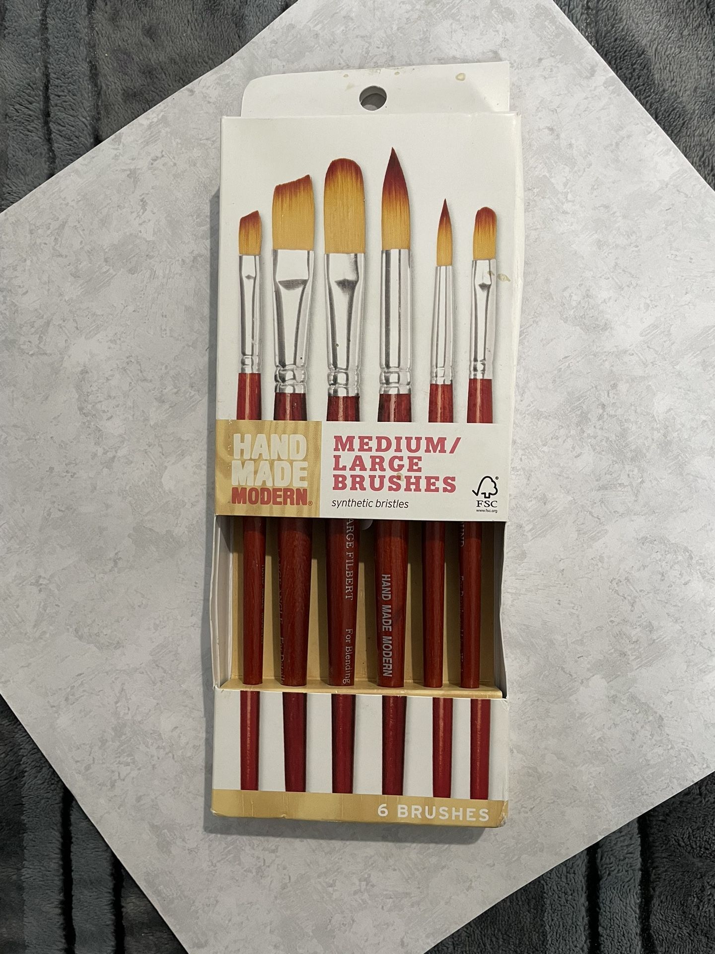 New 6 Brush Set By Hand Made Modern (Medium/Large brushes)