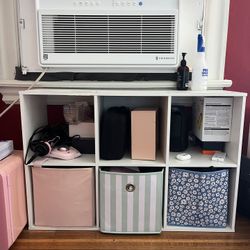 white cube organizer