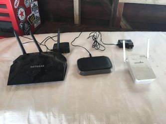 Netgear Router, cable modem, range extender