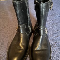 Calvin Klein Black Buckle Boots Men’s 9.
