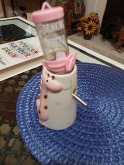 Small Water Bottle With Ceramic Holder For Small Rodent, Hamster 