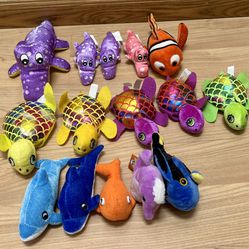 Used Collection Of Stuffed Sea Animals 
