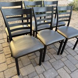 Metal Kitchen Dining Chairs set of 6
