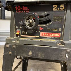 10” Table Saw Used But Works Great