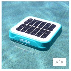 XtremepowerUS Solar Pool Ionizer - Floating Water Cleaner & Purifier Keeps Water Clear, 85% Less Chlorine, Compatible with Fresh and Salt Water Pools 