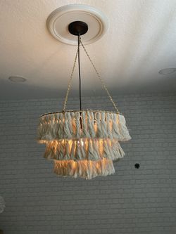 3 Tiered Handmade Tassel Mobile “Tassel Chandelier”