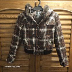 $15 Cavalini Wool Hoodie Jacket Size Medium