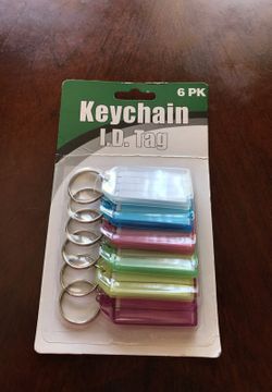 6 Pack Keychain ID Tag