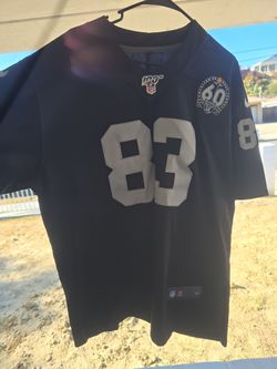 Nike Raiders #83 NFL 100th Season Jersey