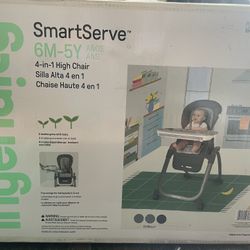 Ingenuity SmartServe 4-in-1 High Chair, Toddler Chair & Booster Seat 