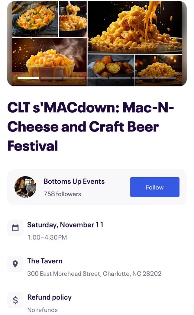 Mac and Cheese Fest Tickets 