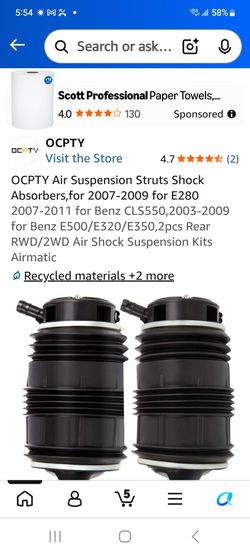 Air Struts Mercedes Benz