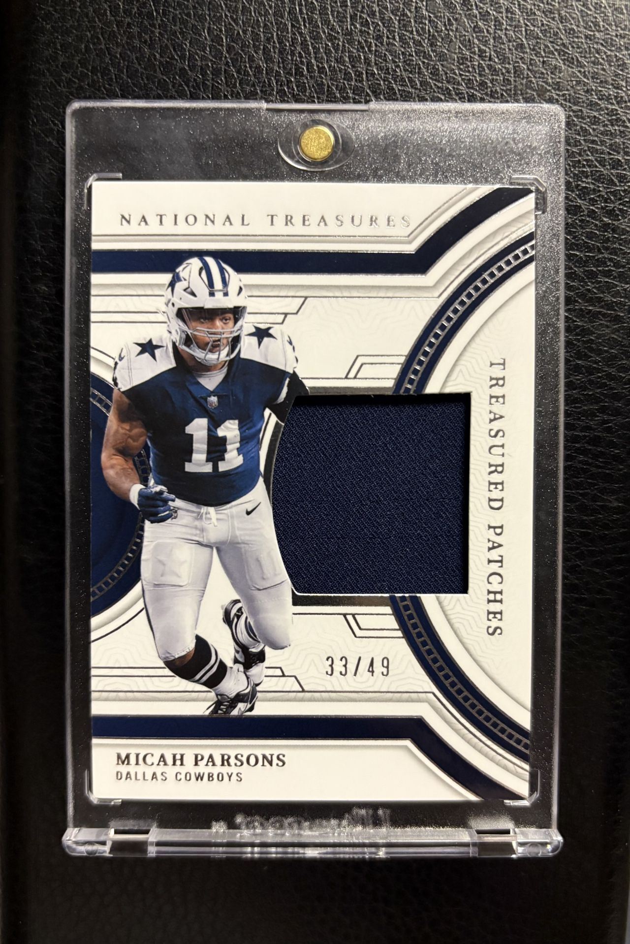 2023 Dallas Cowboys / Packers Micah Parsons Jersey Patch Card !