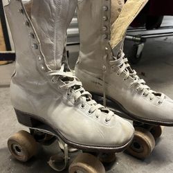 Chicago Vintage Roller Skates With Wooden Wheels 