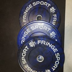 Fringesport Savage Bumper Plates 45 Lb And 25 Lb Pairs