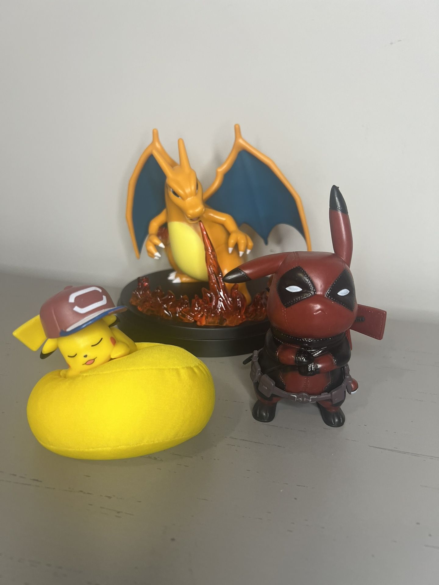 Deadpool Pikachu And Sleeping Pikachu With Ash’s Hat Cosplay