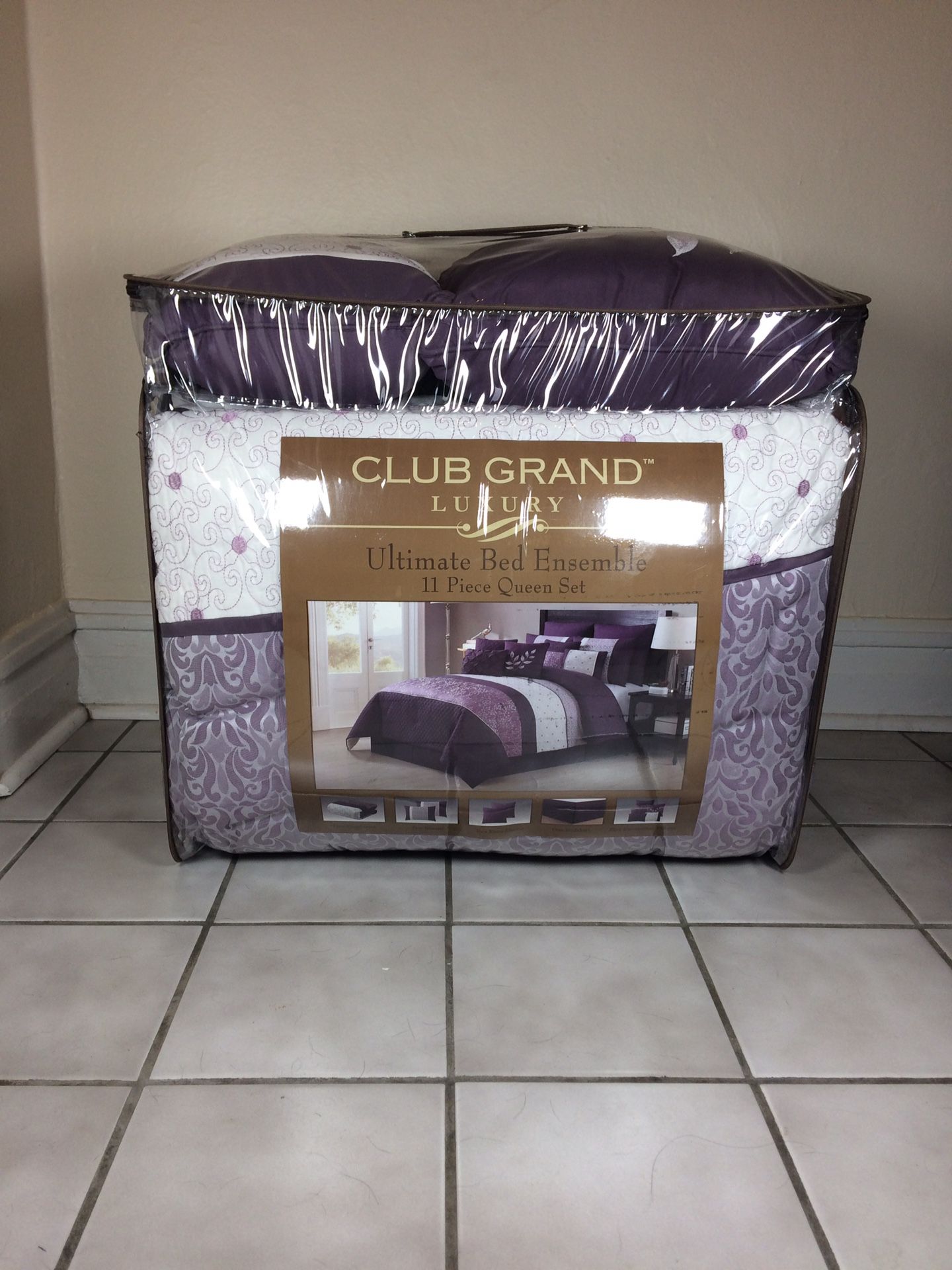 Comforter Set Club Grand Luxury Ultimate Bed Ensemble 11 Piece Queen Set