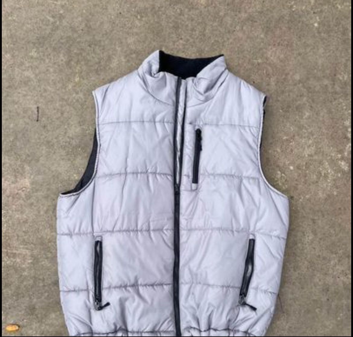Gray Outdoor Life Puffer Vest