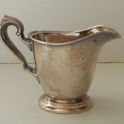 Antique Early 1900s Vinoy Hotel Heavy Silver Plate Creamer