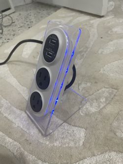 Power Outlet With USB And Lights
